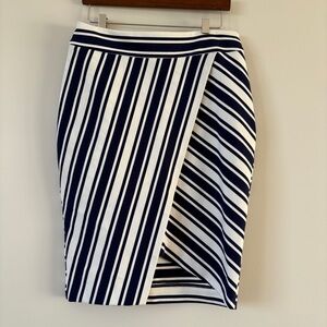 Express Blue and White Stripe Skirt Size 0